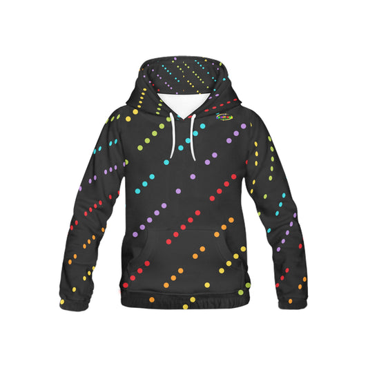 Rainbow Dots Pattern Children's Hoodie-My Bright Side Clothing