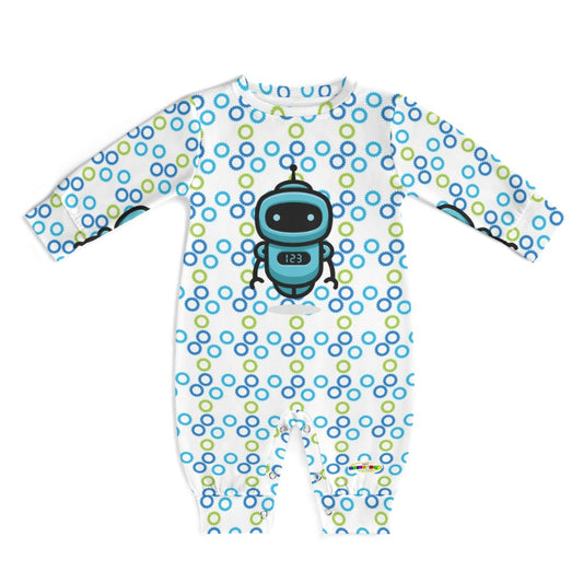 Cute Robot Pattern Baby Romper-My Bright Side Clothing