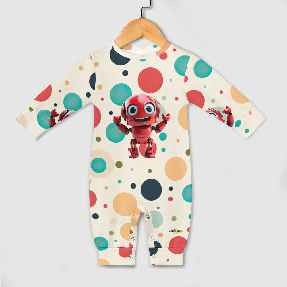 Cute Robot Baby Romper--My Bright Side Clothing