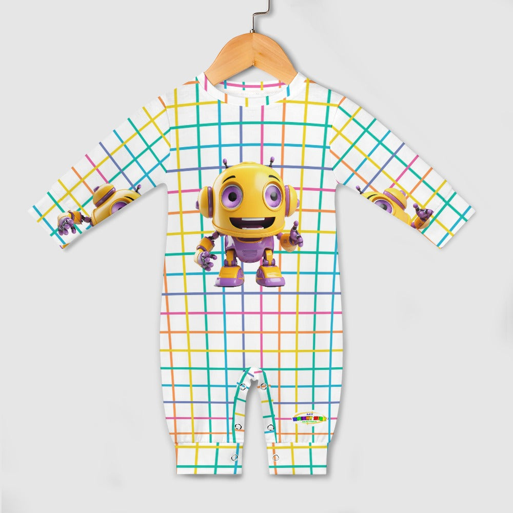 Cute Silly Robot Baby Romper--My Bright Side Clothing