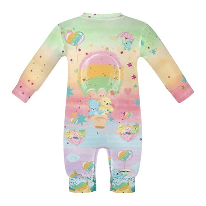 Cute Pastel Rainbow Bears Baby Romper- My Bright Side Clothing