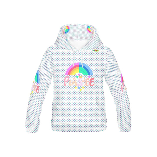 Pastel Rainbow Graphic and Pattern Children's Hoodie-My Bright Side Clothing