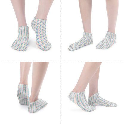 Pastel Rainbow Heart Pattern Children's Comfortable Socks -5 Pairs -MyBrightSideClothing