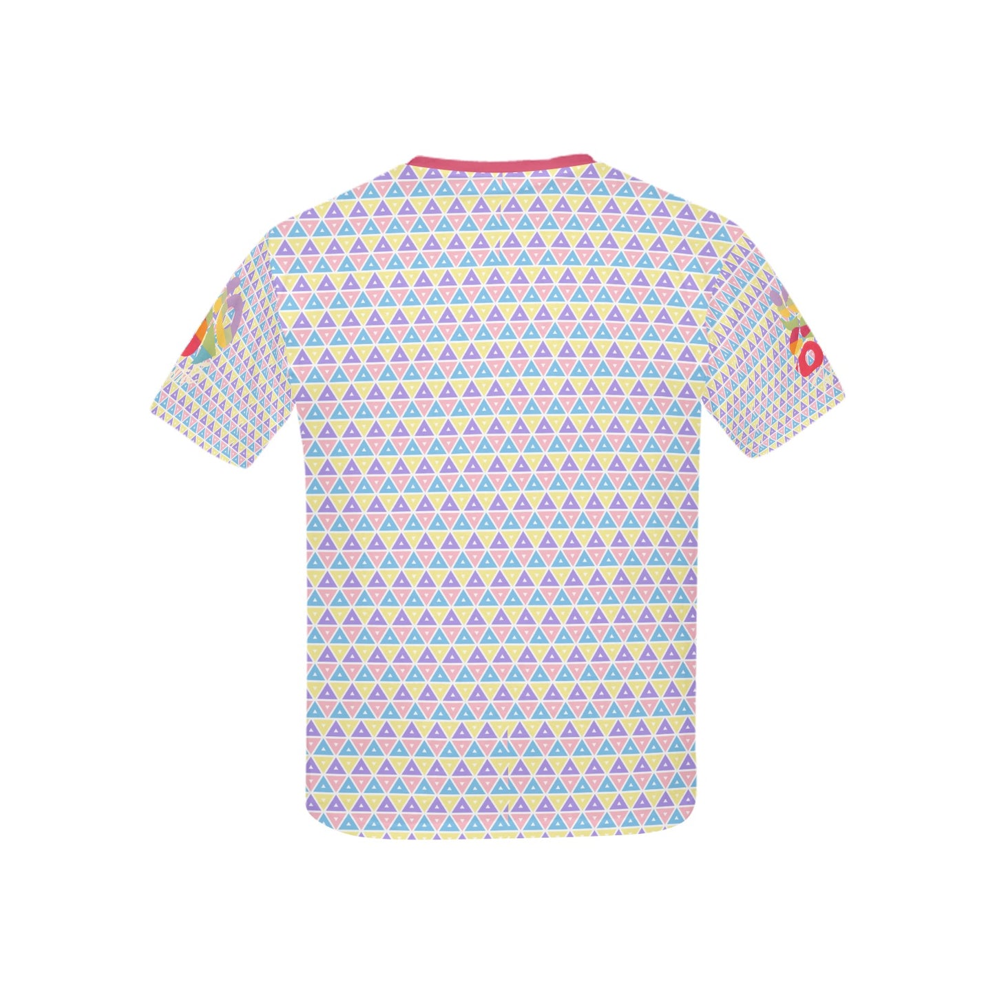 Rainbow Pastel Bright mind bright life subliminal message Pattern and Logo Children's T-shirt -My Bright Side Clothing