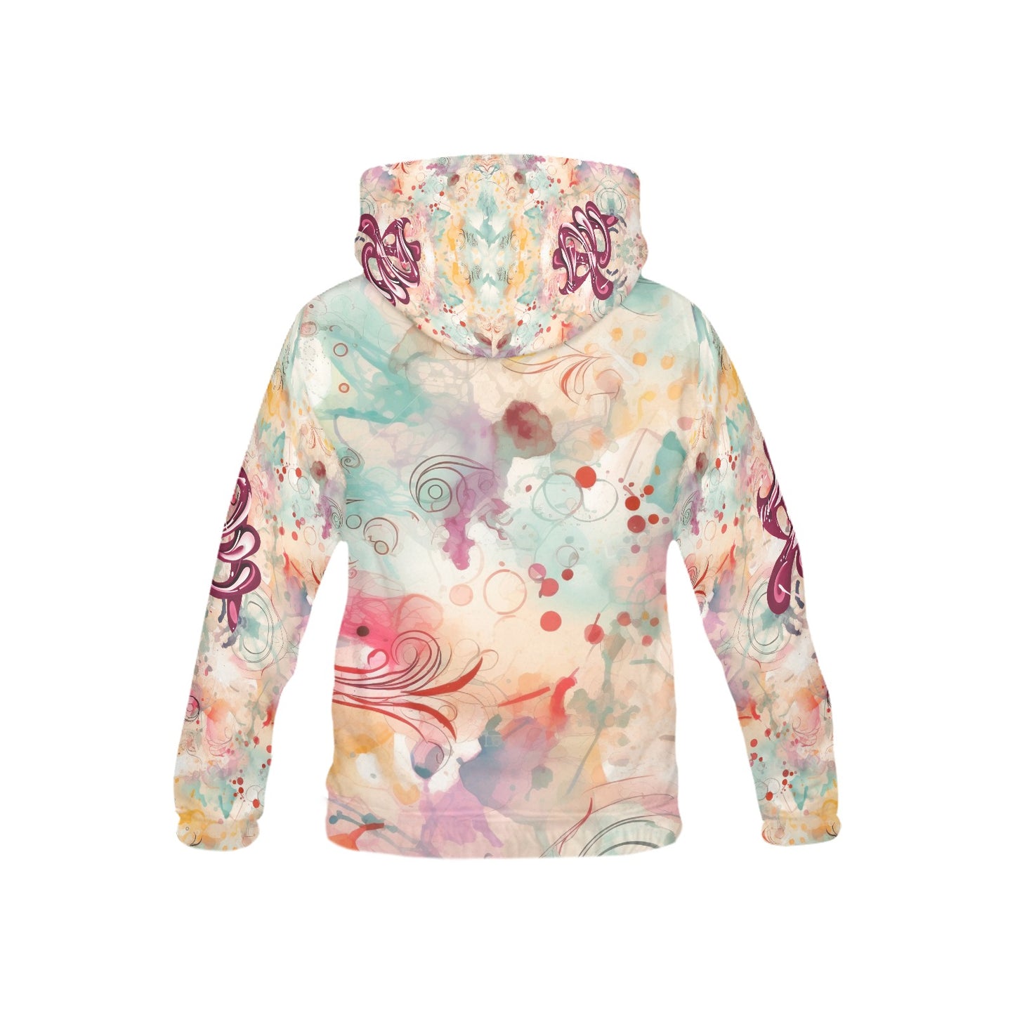 Beautiful Heart Abstract Children's Hoodie-My Bright Side Clothing