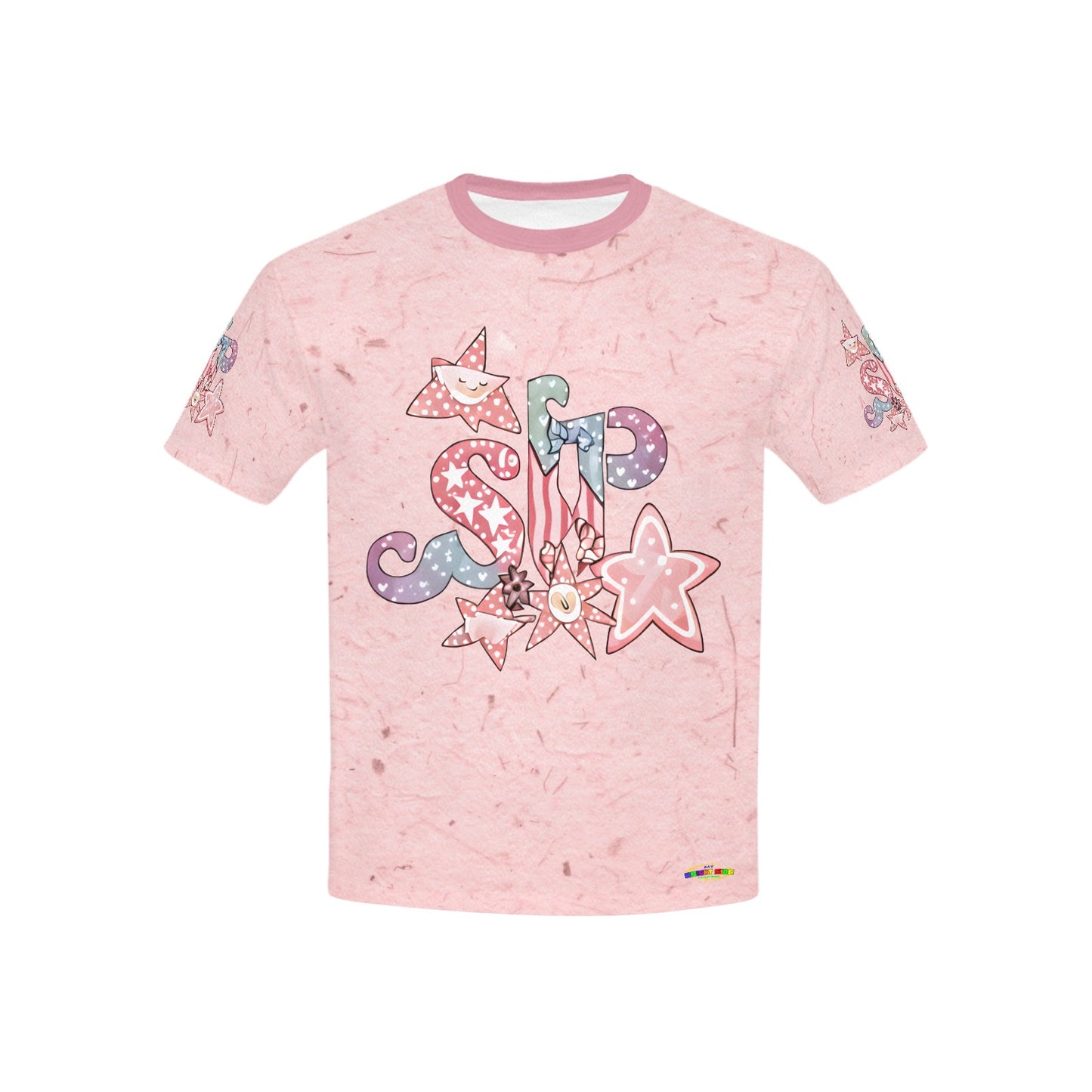 Beautiful Pastel Pink Light of way Star Graphic-Children's T-shirt My Bright Side Clothing