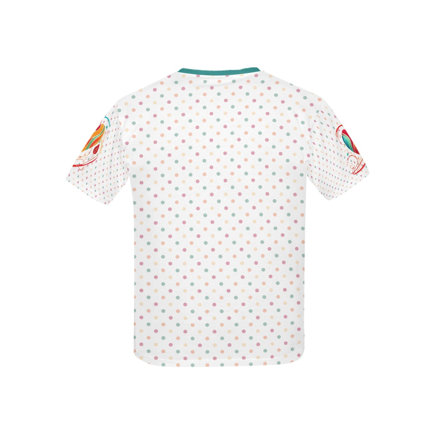 Heart  Pattern and Logo Children's T-shirt-My Bright Side Clothing