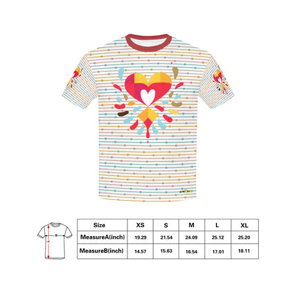 Spreading Love Heart Abstract Graphic Logo and Pattern Children's T-Shirt -My Bright Side Clothing