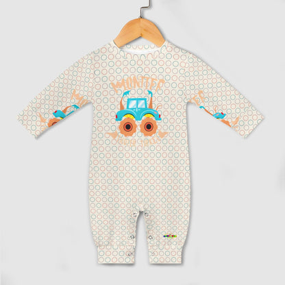 Cute Pastel Monster Truck Graphic Baby Romper -My Bright Side Clothing