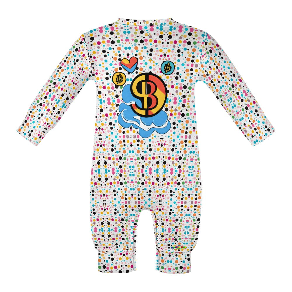 Cute Baby Bitcoin Logo Baby Romper-My Bright Side Clothing