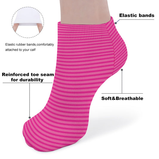 Pink stripes Pattern Children's Comfortable Socks -5 Pairs -MyBrightSideClothing