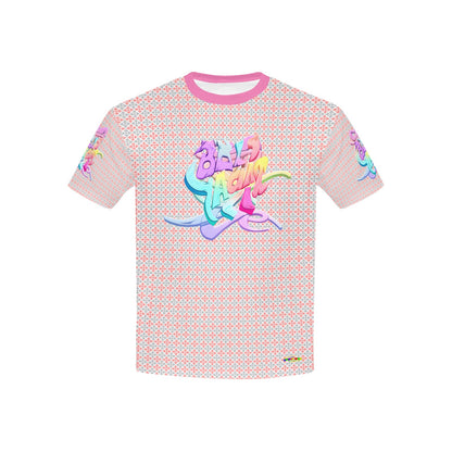 Colourful Pastel Alphabet and Number Fun Graffiti Children's T shirt -My Bright Side Clothing