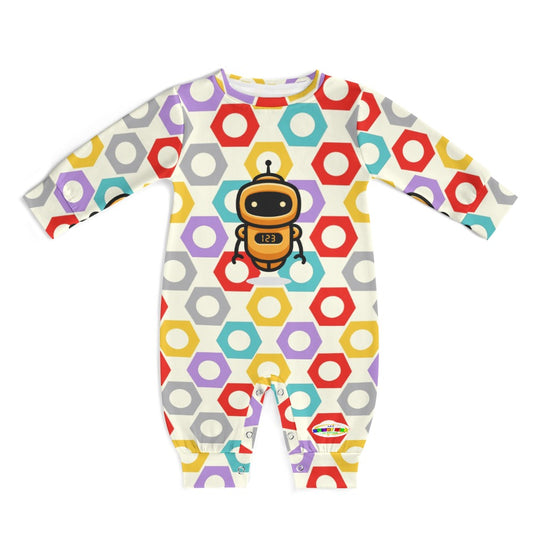 Cute Robots Pattern Baby Romper-My Bright Side Clothing