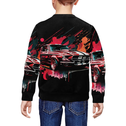 Vintage Sports Racing Car Children's Crew neck Sweatshirt  -My Bright Side Clothing