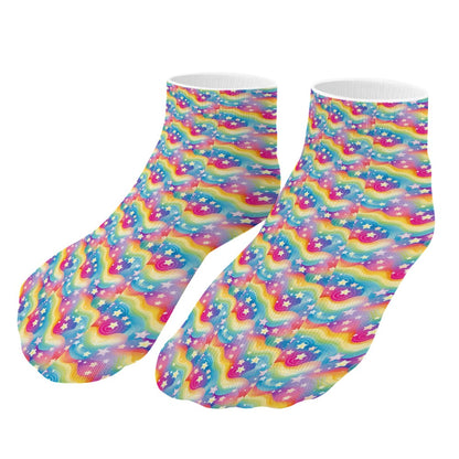 Rainbow Star Pattern Children's Comfortable Socks -5 Pairs -MyBrightSideClothing