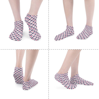 Heart Checkered Pattern Children's Comfortable Socks -5 Pairs -MyBrightSideClothing