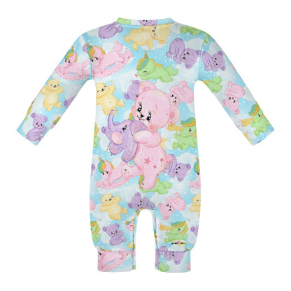 Cute Pastel Rainbow Bears Baby Romper- My Bright Side Clothing