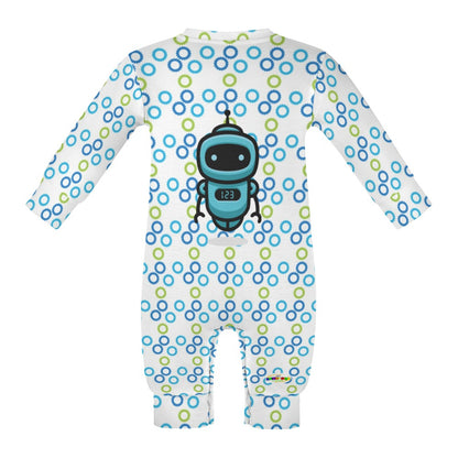 Cute Robot Pattern Baby Romper-My Bright Side Clothing