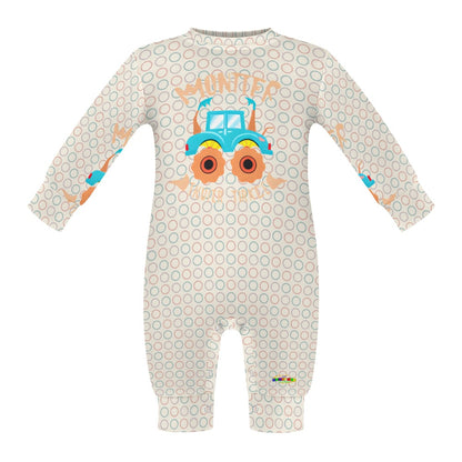 Cute Pastel Monster Truck Graphic Baby Romper -My Bright Side Clothing