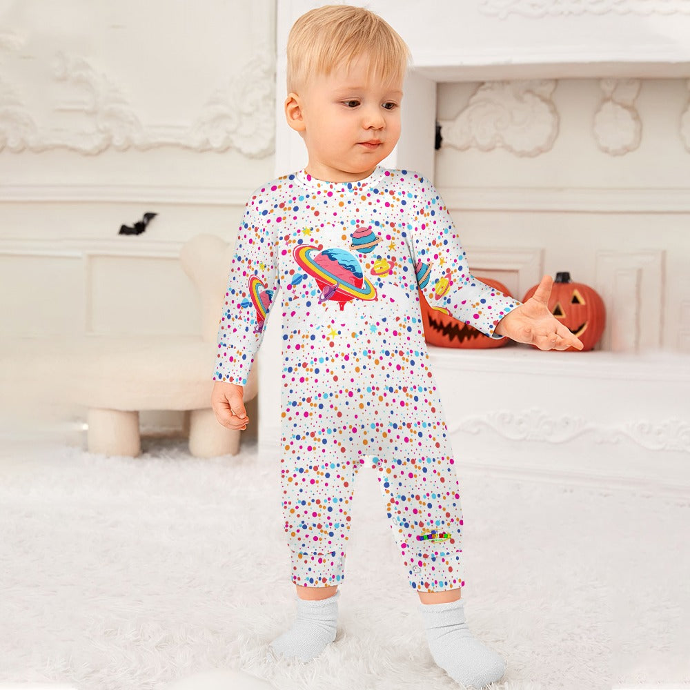 Cute Colourful Outer space  Baby Romper-My Bright Side Clothing