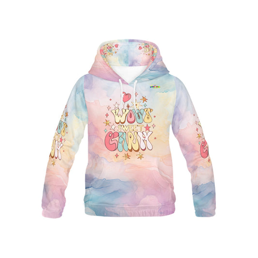 Beautiful Pastel watercolor Groovy Graphic and Pattern Children's Hoodie-My Bright Side Clothing