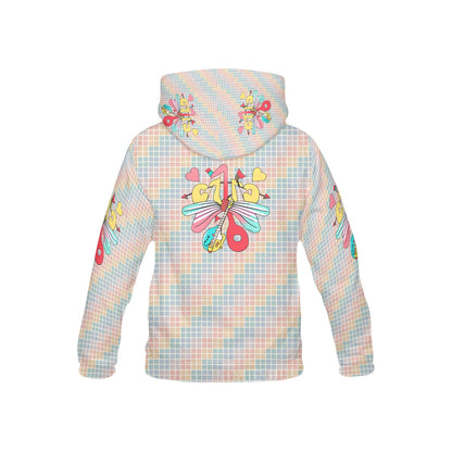 Pastel Music Pattern and Graphic Children's Hoodie-My Bright Side Clothing