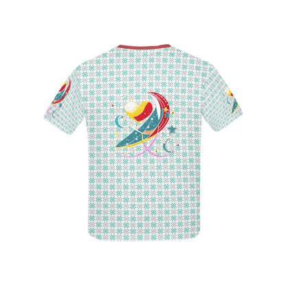 Heart Pattern and Graphic Children's T shirt -My Bright Side Clothing