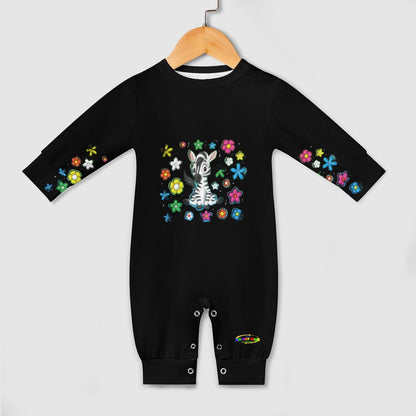 Cute Colourful Cartoon Zebra Baby Romper-My Bright Side Clothing