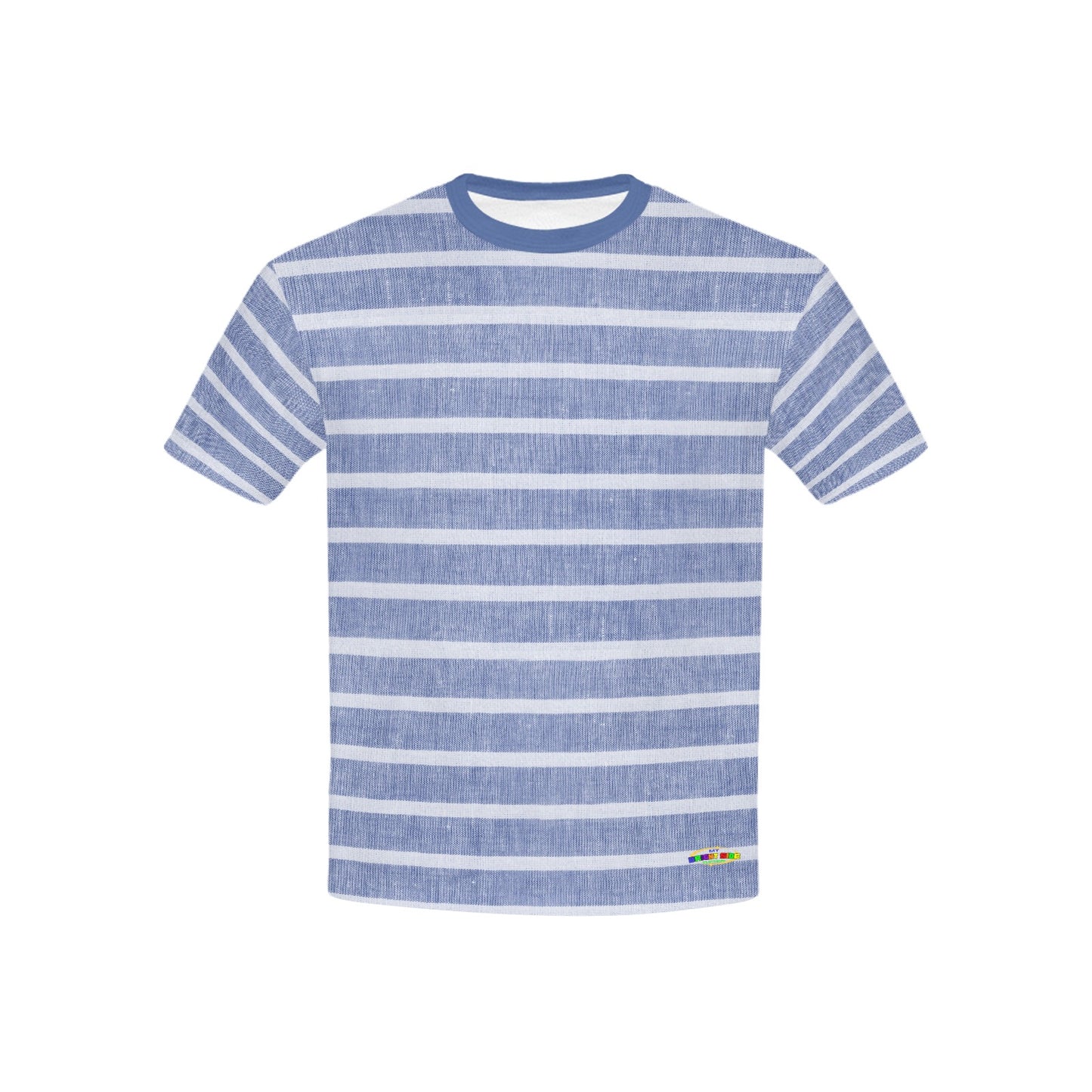 Blue Stripes Children's T-Shirt-My Bright Side Clothing