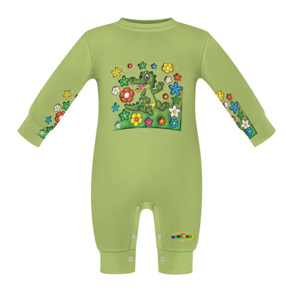 Cute Colourful Cartoon Alligator Baby Romper-My Bright Side Clothing