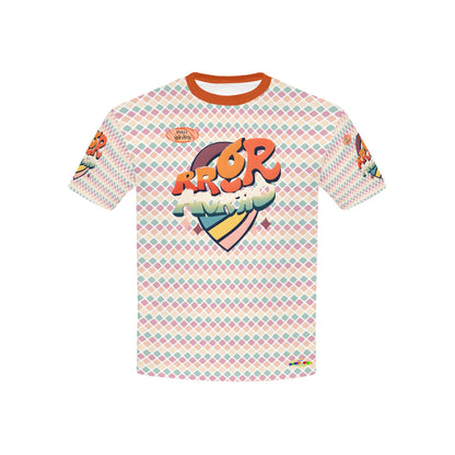 Pastel Rainbow Retro Bright mind bright life subliminal message Pattern and Logo Children's T-shirt-My Bright Side Clothing