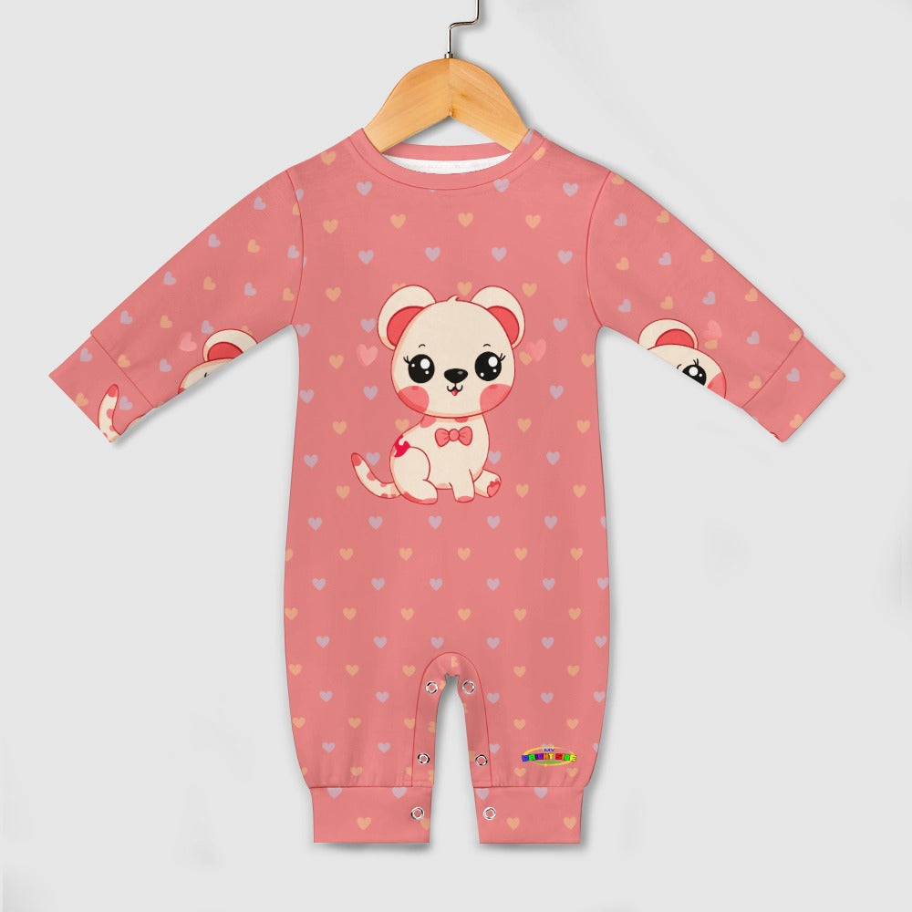 Cute Cartoon Puppy Baby Romper-My Bright Side Clothing