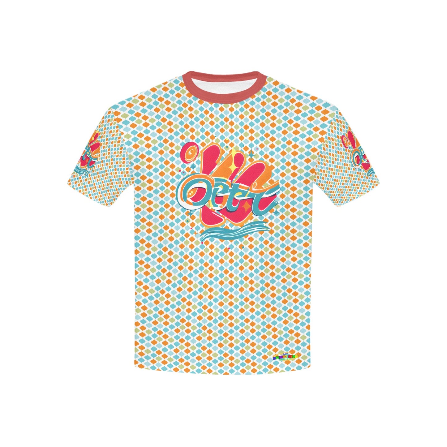 Retro Bright mind bright life subliminal message Pattern and Logo Children's T-shirt -My Bright Side Clothing