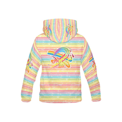 Rainbow Grunge Bright Life Logo Children's Hoodie-My Bright Side Clothing