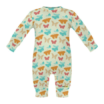 Cute Retro Butterfly Pattern Baby Romper-My Bright Side Clothing