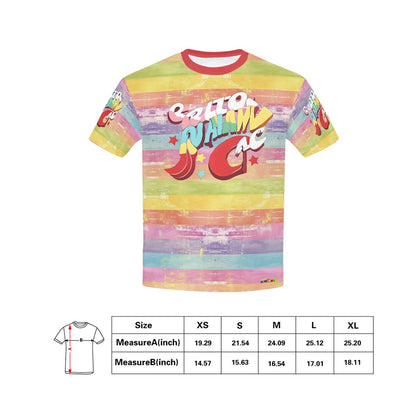 Rainbow Grunge Bright Life Logo Children's T-Shirt-My Bright Side Clothing