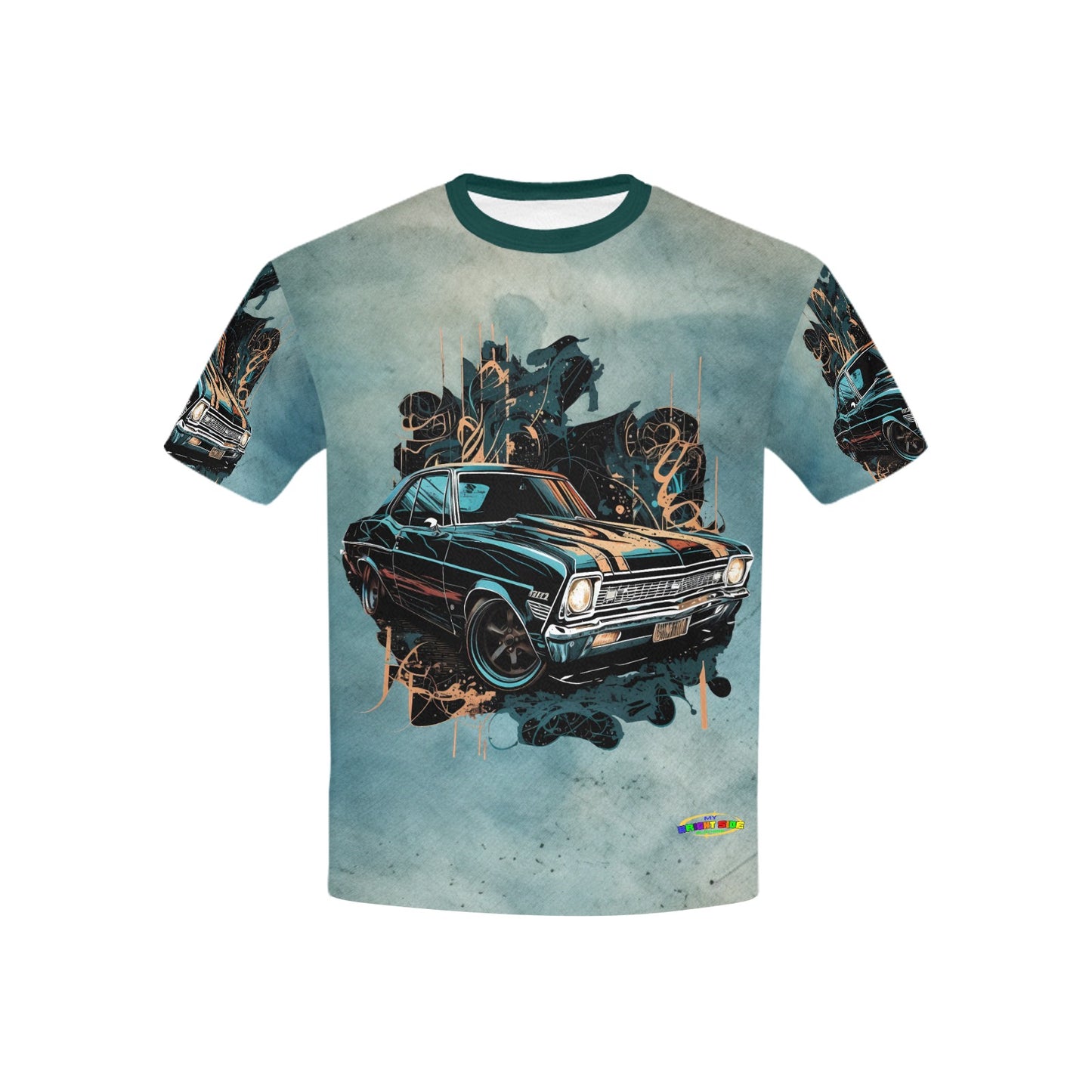 Vintage Sports Racing Car Children's T'shirt -My Bright Side Clothing