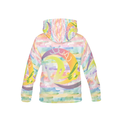 Colourful Pastel Abstract Pattern and Graphic Children's Hoodie-My Bright Side Clothing