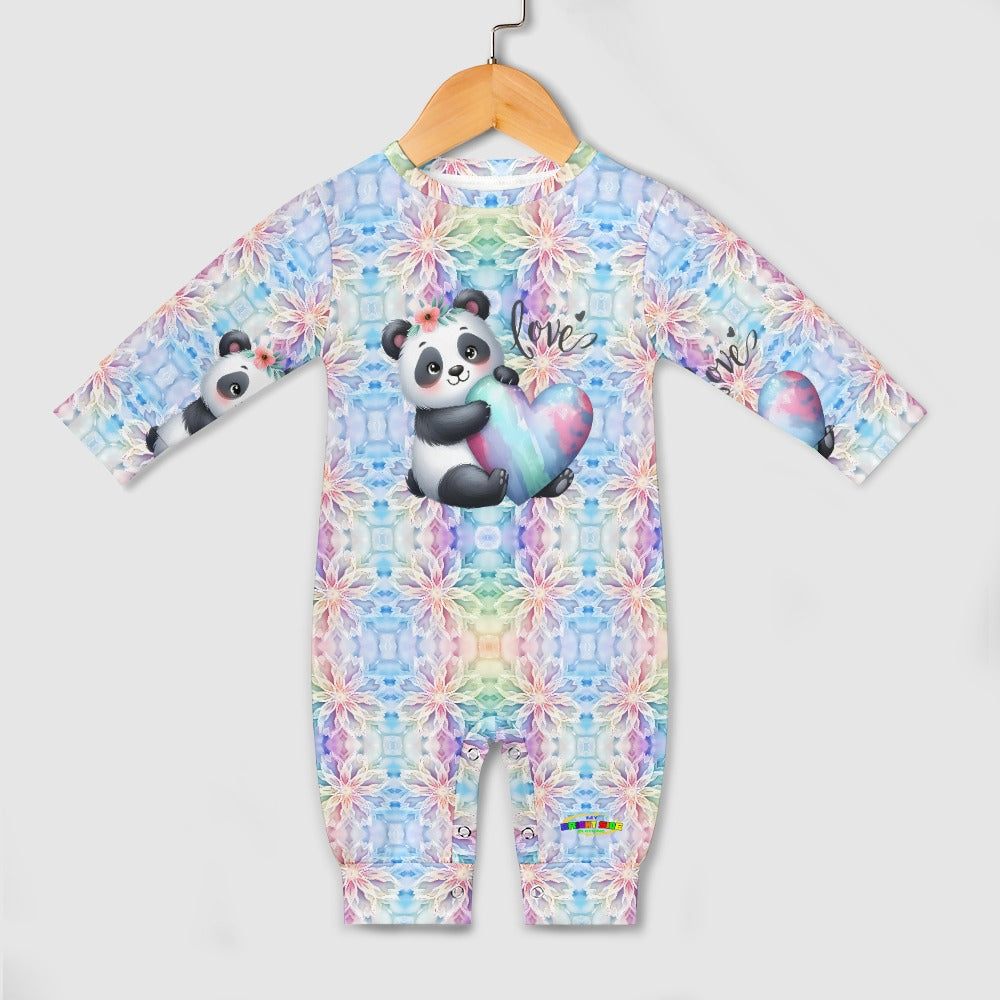 Cute Pastel Love Panda Baby Romper -My Bright Side Clothing.com