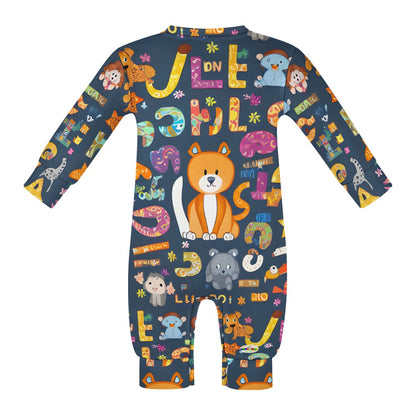 Big Cute Animals Alphabet Baby Romper-My Bright Side Clothing