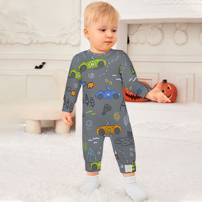 Cute Race Cars Baby romper - My Brightside Clothing