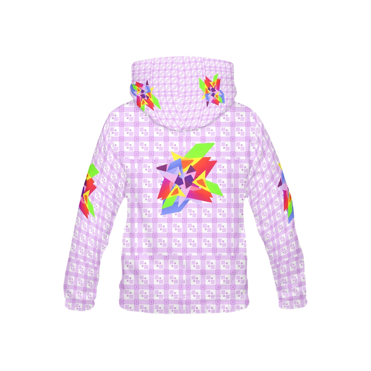 Pastel Purple and Rainbow Abstract Graphic Children's Hoodie-My Bright Side Clothing