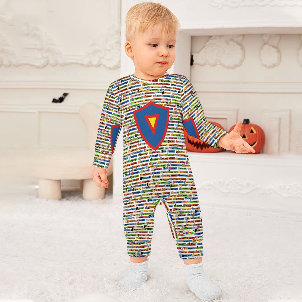 Superhero Theme Baby Romper-My Bright Side Clothing