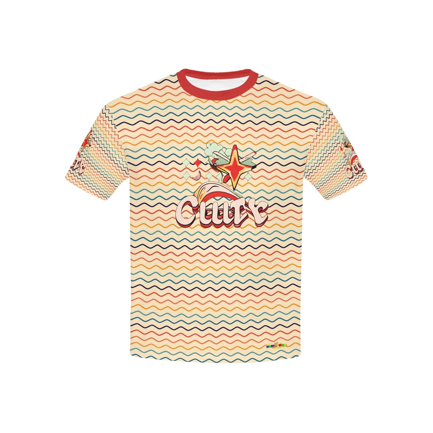 Groovy Retro Pattern and Graphic Children's T-Shirt-My Bright Side Clothing