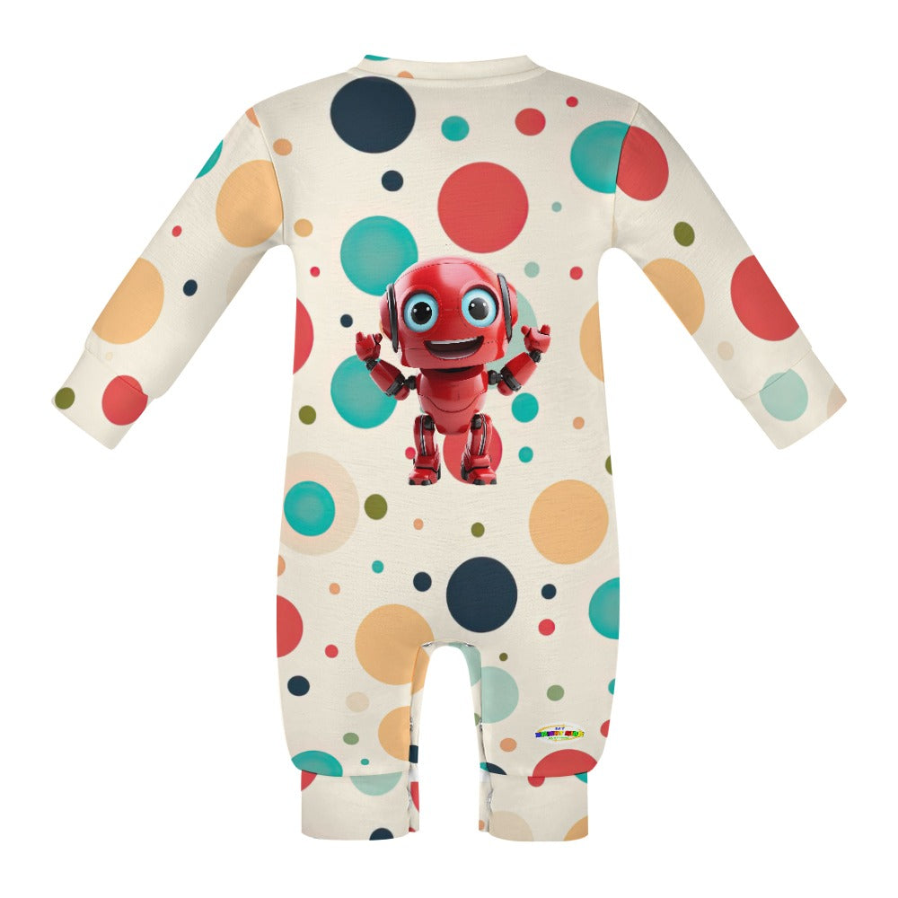 Cute Robot Baby Romper--My Bright Side Clothing