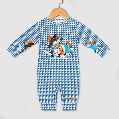 Cute Cartoon Animals Hockey Theme Baby Romper-My Bright Side Clothing