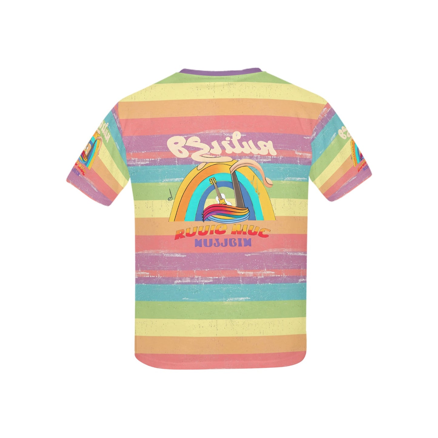 Rainbow Grunge Bright Life Logo Children's T-Shirt-My Bright Side Clothing