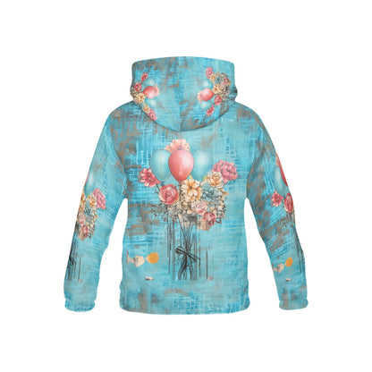 Colourful Balloon Flower Theme Children's Hoodie -My Bright Side Clothing