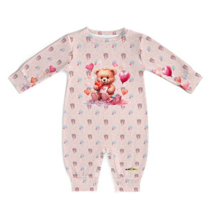 Cute Heart Love Bear Baby Romper-My Bright Side Clothing