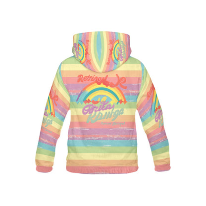 Rainbow Grunge Bright Life Logo Children's Hoodie-My Bright Side Clothing